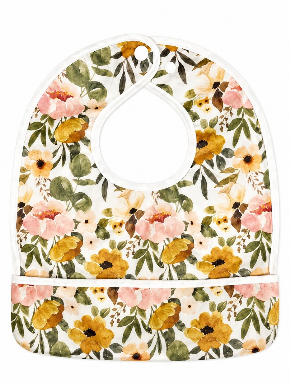 Floral Print Baby Flip Bib